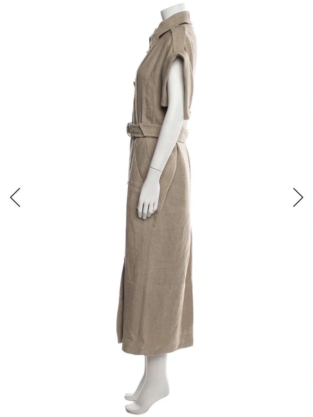MAXMARA Heavy Linen Trench Coat